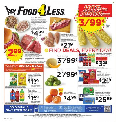 Food 4 Less (CA) Weekly Ad Flyer Specials April 26 to May 2, 2023