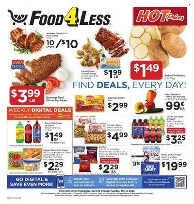 Food 4 Less (IN) Weekly Ad Flyer Specials April 26 to May 2, 2023