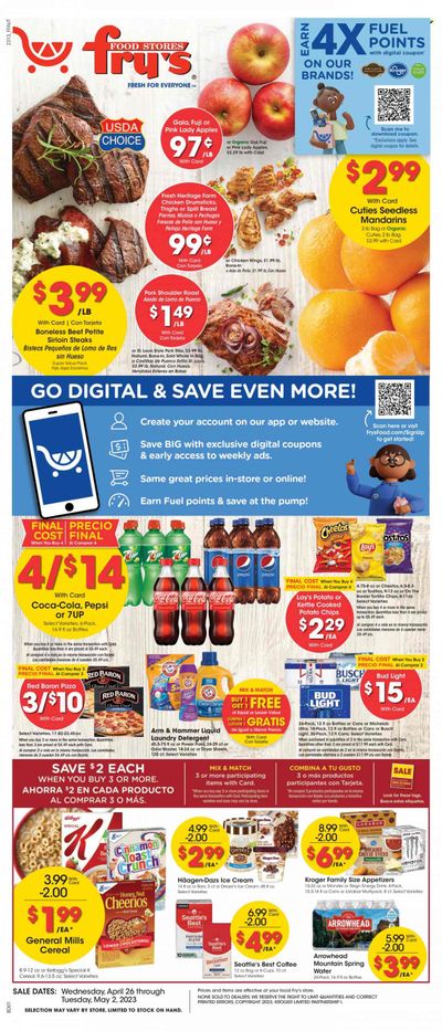 Fry’s (AZ) Weekly Ad Flyer Specials April 26 to May 2, 2023