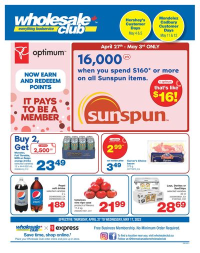 Wholesale Club (ON) Flyer April 27 to May 17