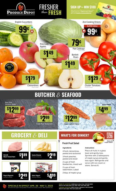 Produce Depot Flyer April 26 to May 2