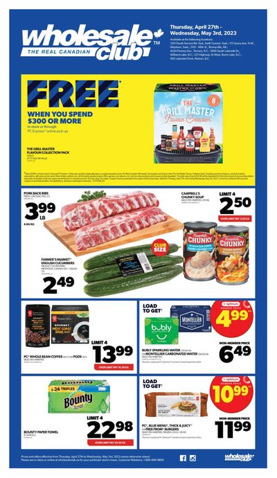 Real Canadian Wholesale Club Flyer April 27 to May 3