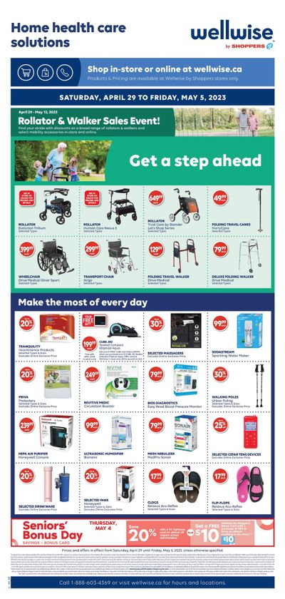 Wellwise by Shoppers Flyer April 29 to May 5