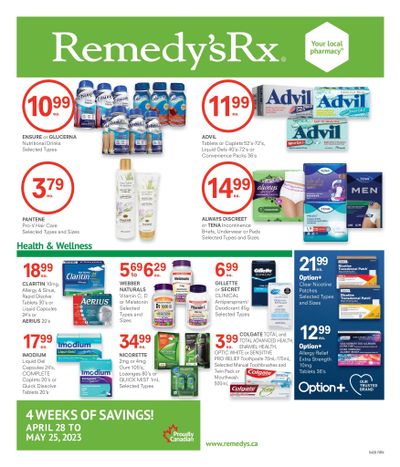 Remedy's RX Flyer April 28 to May 25