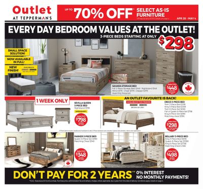 Outlet at Tepperman's Flyer April 28 to May 4