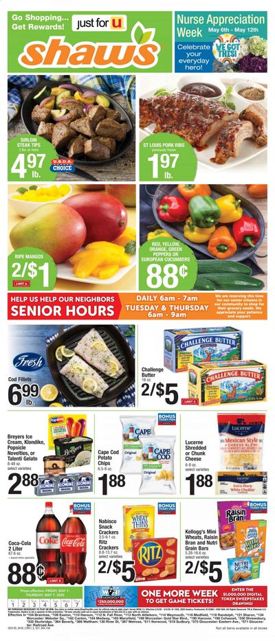 Shaw’s Weekly Ad & Flyer May 1 to 7