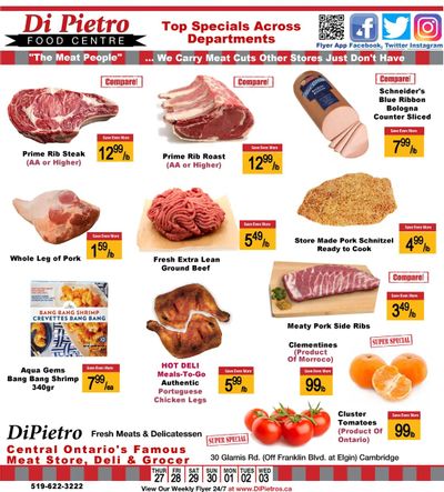 Di Pietro Food Centre Flyer April 27 to May 3