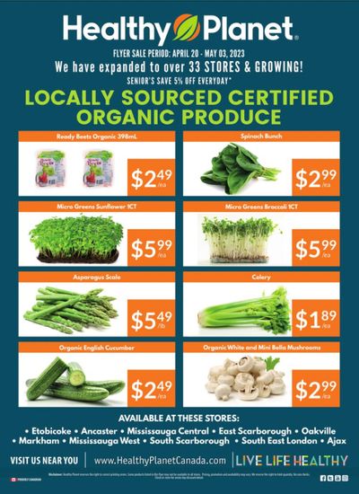 Healthy Planet Produce Flyer April 20 to May 3