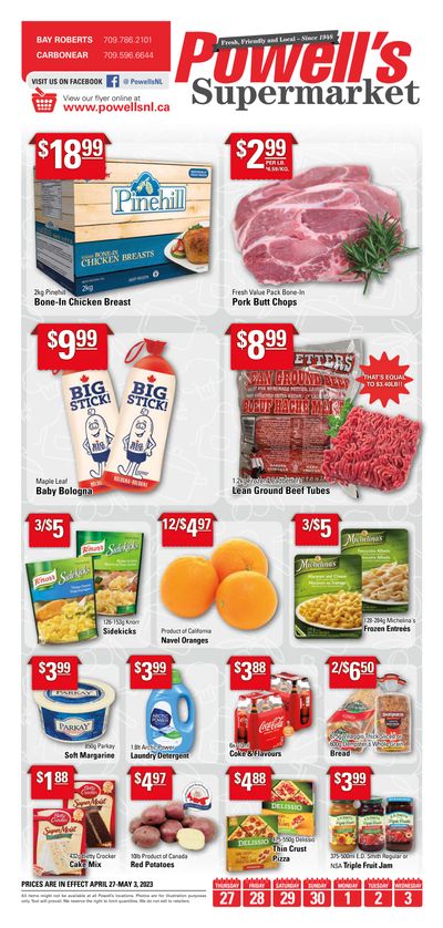 Powell's Supermarket Flyer April 27 to May 3