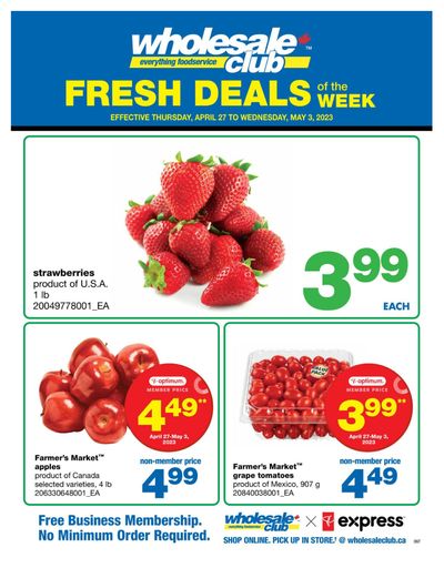 Wholesale Club (ON) Fresh Deals of the Week Flyer April 27 to May 3