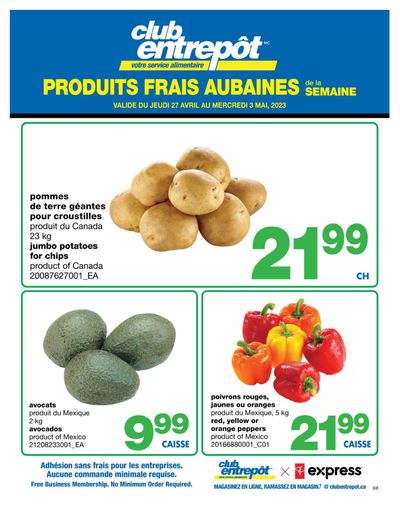 Wholesale Club (QC) Fresh Deals of the Week Flyer April 27 to May 3
