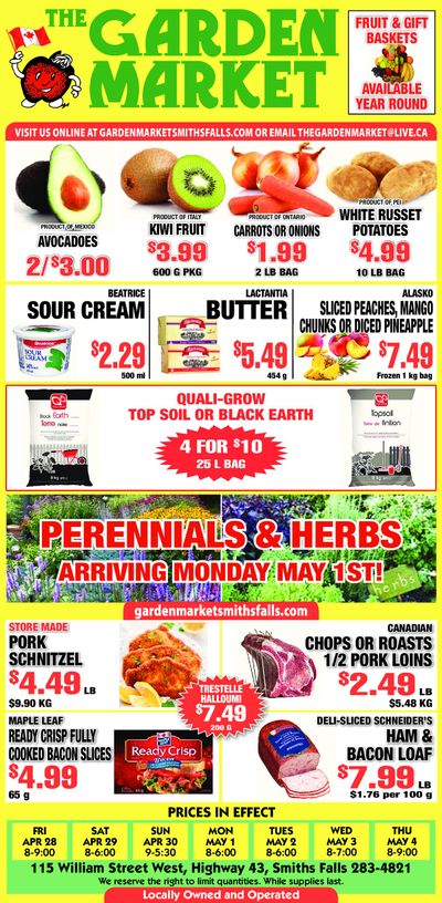 The Garden Market Flyer April 28 to May 4