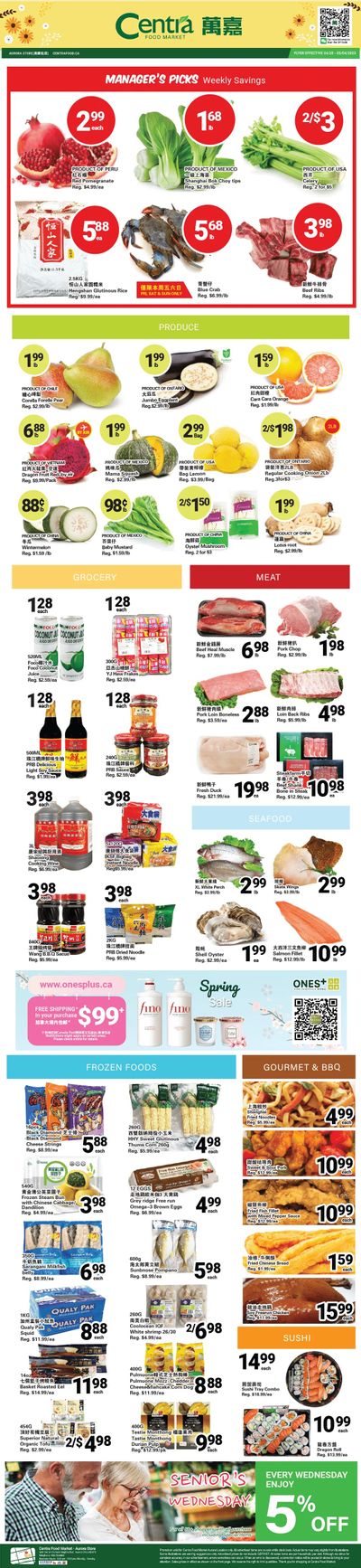 Centra Foods (Aurora) Flyer April 28 to May 4