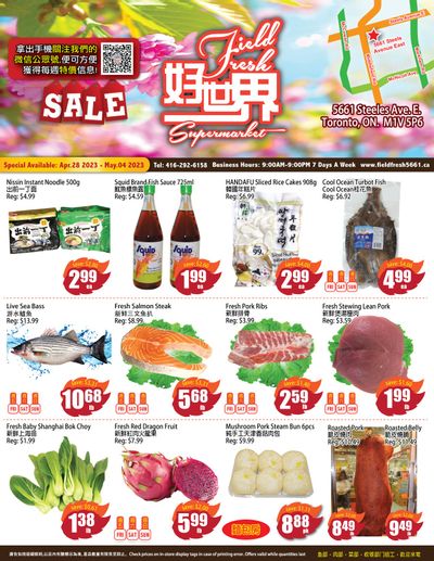 Field Fresh Supermarket Flyer April 28 to May 4