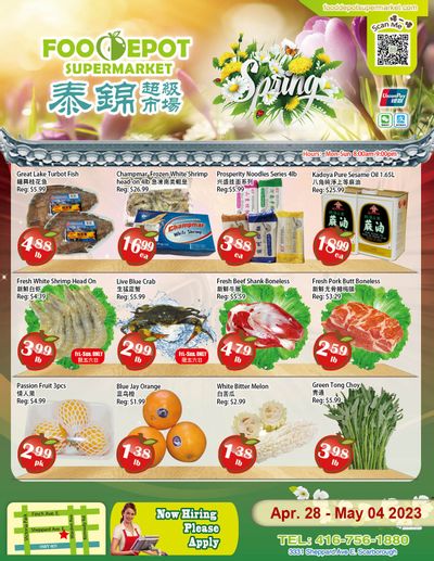 Food Depot Supermarket Flyer April 28 to May 4