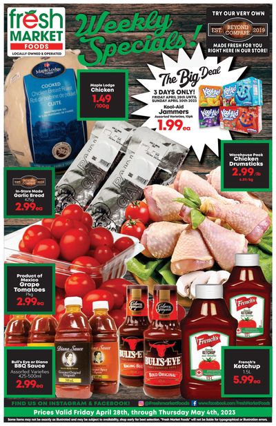 Fresh Market Foods Flyer April 28 to May 4