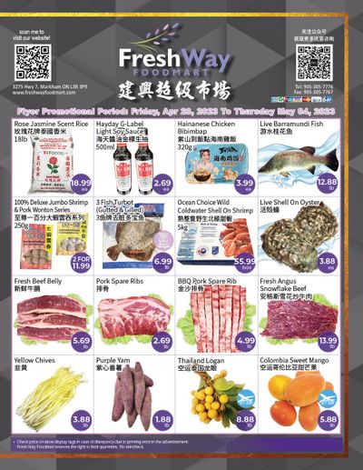 FreshWay Foodmart Flyer April 28 to May 4