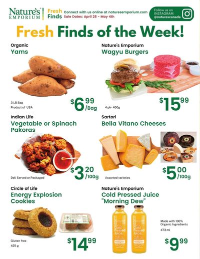 Nature's Emporium Weekly Flyer April 28 to May 4
