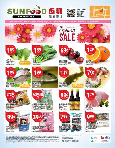 Sunfood Supermarket Flyer April 28 to May 4