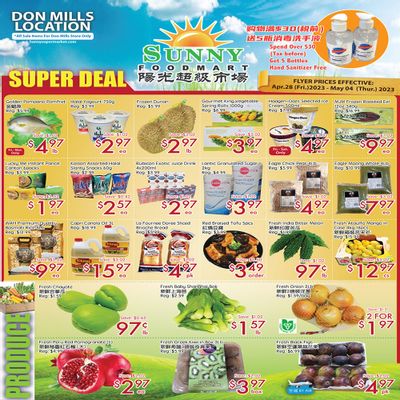 Sunny Foodmart (Don Mills) Flyer April 28 to May 4