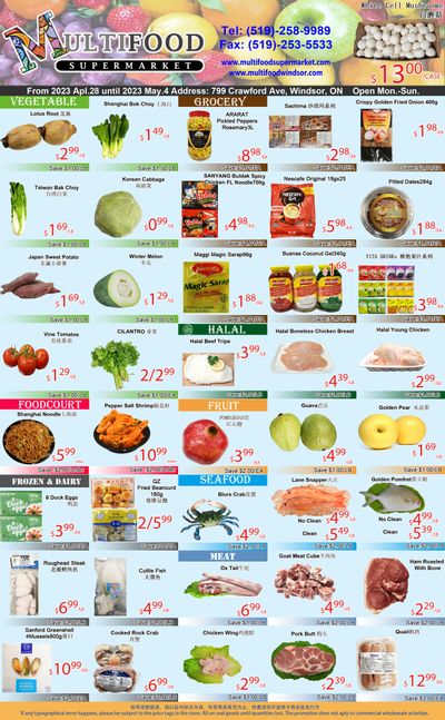 MultiFood Supermarket Flyer April 28 to May 4