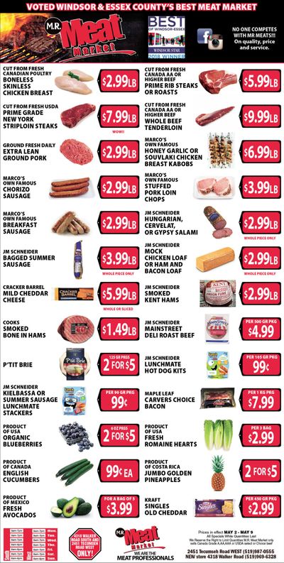 M.R. Meat Market Flyer May 2 to 9