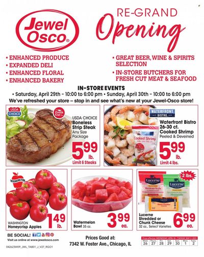 Jewel Osco (IL) Weekly Ad Flyer Specials April 26 to May 2, 2023