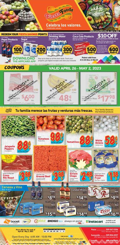 Fiesta Foods SuperMarkets (WA) Weekly Ad Flyer Specials April 26 to May 2, 2023