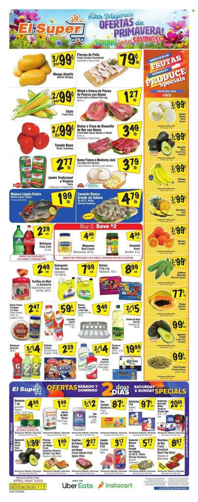 El Super (NV) Weekly Ad Flyer Specials April 26 to May 2, 2023