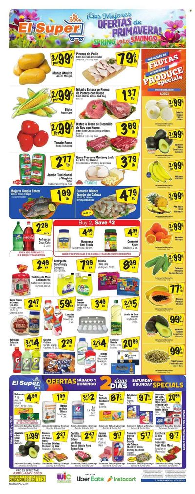 El Super (CA) Weekly Ad Flyer Specials April 26 to May 2, 2023 El Super (CA) Weekly Ad Flyer Specials April 26 to May 2, 2023