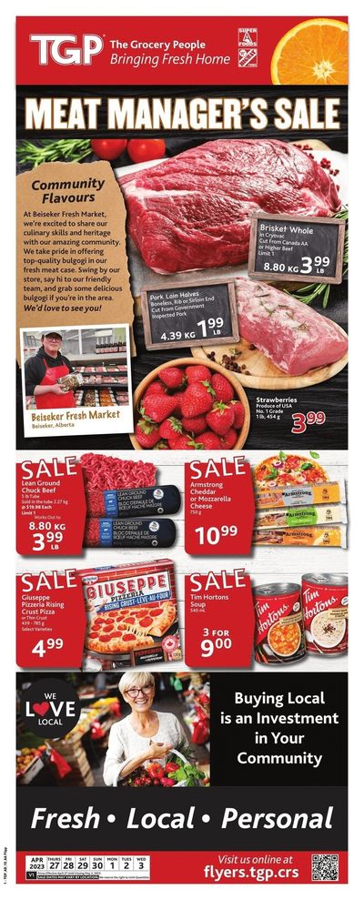 TGP The Grocery People Flyer April 27 to May 3