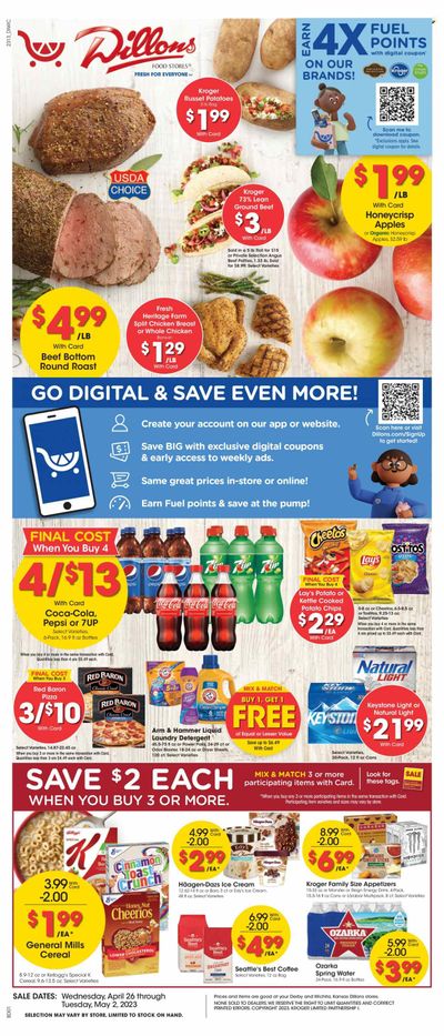 Dillons (KS) Weekly Ad Flyer Specials April 26 to May 2, 2023