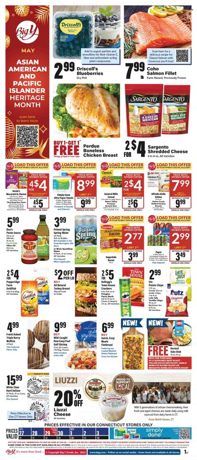 Big Y (CT) Weekly Ad Flyer Specials April 27 to May 3, 2023