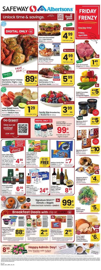 Safeway (WA) Weekly Ad Flyer Specials April 26 to May 2, 2023