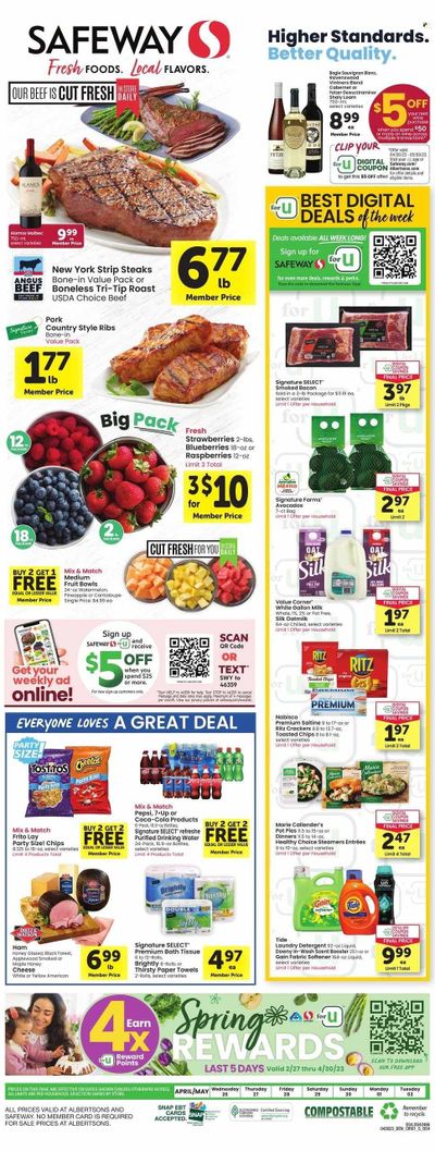 Safeway (WY) Weekly Ad Flyer Specials April 26 to May 2, 2023