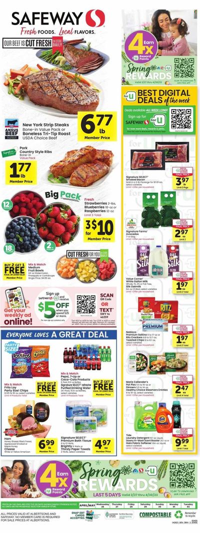 Safeway (WY) Weekly Ad Flyer Specials April 26 to May 2, 2023