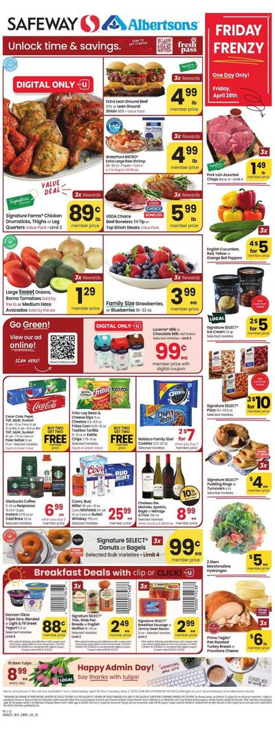 Safeway (WA) Weekly Ad Flyer Specials April 26 to May 2, 2023