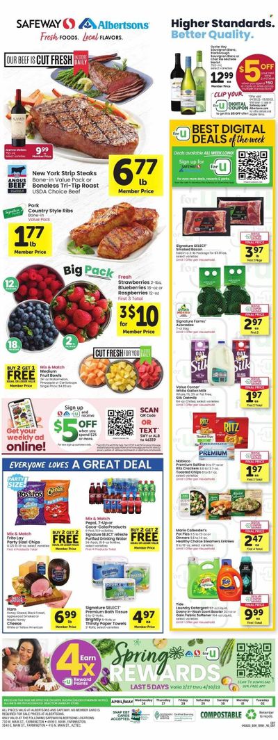 Safeway (NM) Weekly Ad Flyer Specials April 26 to May 2, 2023