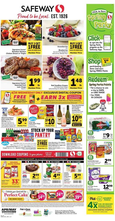 Safeway (CA) Weekly Ad Flyer Specials April 26 to May 2, 2023