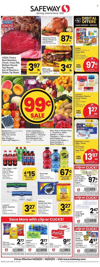 Safeway (AZ) Weekly Ad Flyer Specials April 26 to May 2, 2023