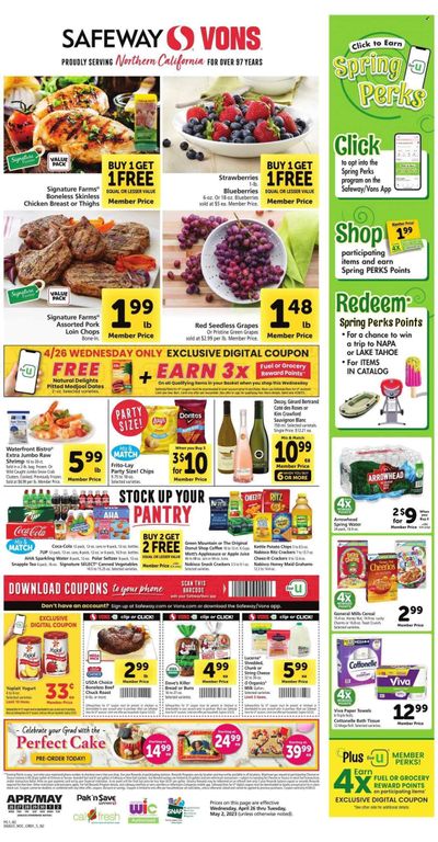 Safeway (CA) Weekly Ad Flyer Specials April 26 to May 2, 2023
