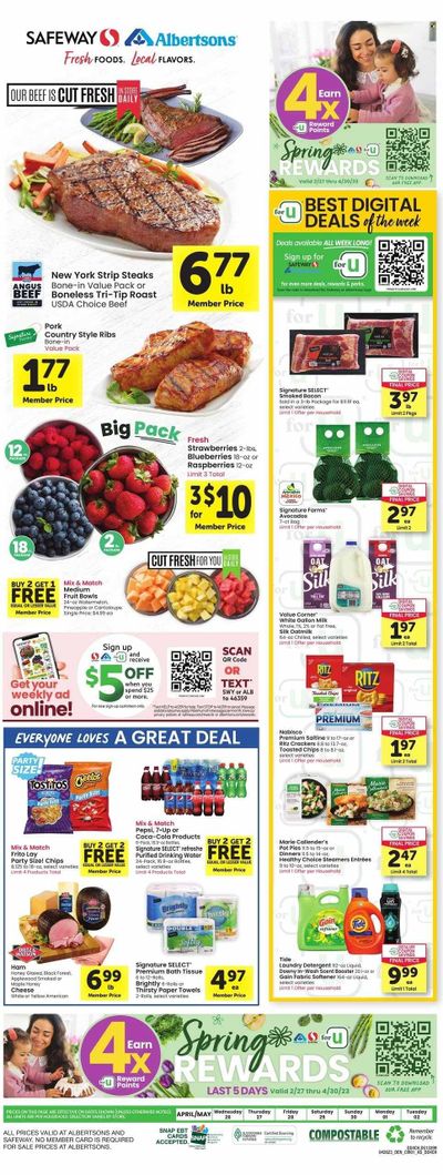 Safeway (CO, WY) Weekly Ad Flyer Specials April 26 to May 2, 2023