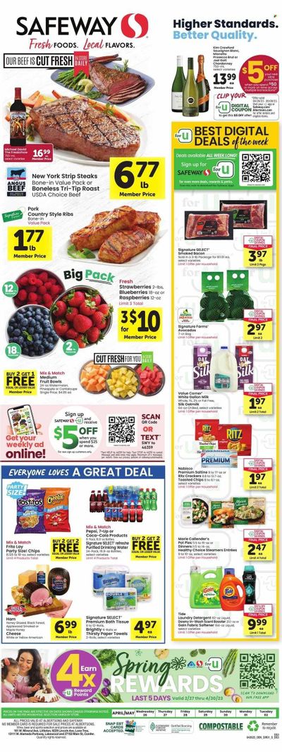 Safeway (CO) Weekly Ad Flyer Specials April 26 to May 2, 2023