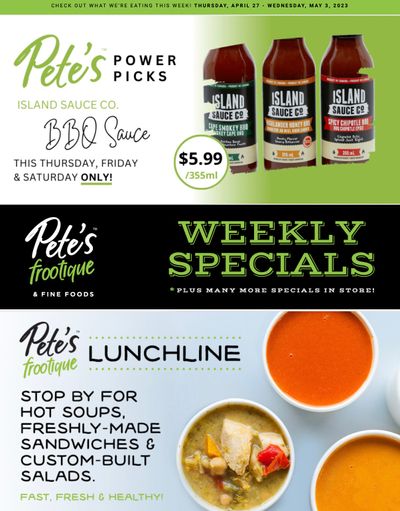 Pete's Fine Foods Flyer April 27 to May 3