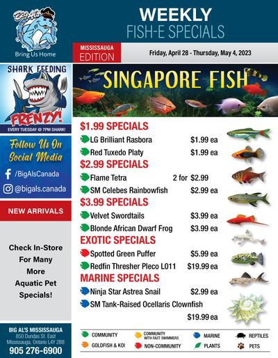 Big Al's (Mississauga) Weekly Specials April 28 to May 4