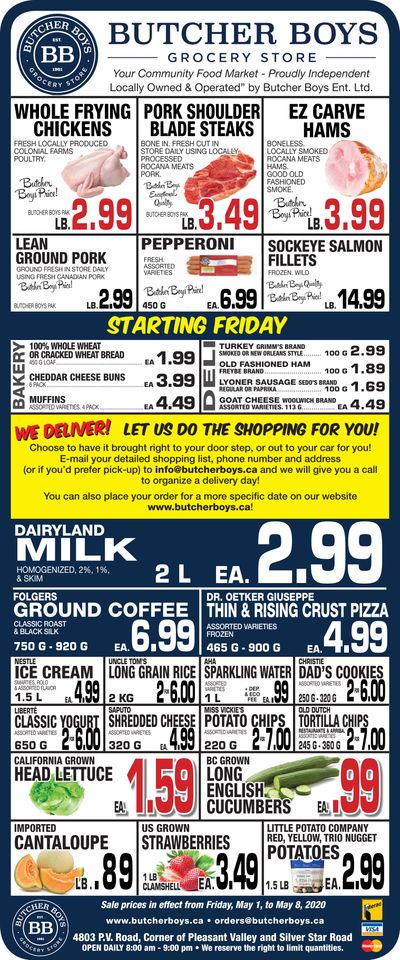 Butcher Boys Grocery Store Flyer May 1 to 8