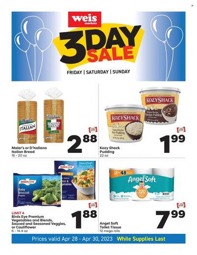 Weis (MD, NY, PA) Weekly Ad Flyer Specials April 28 to April 30, 2023