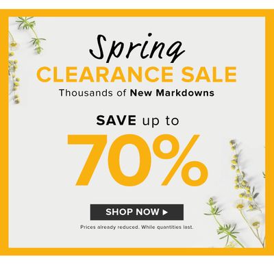 Linen Chest Canada Spring Clearance Sale: Save up to 70% Off and More