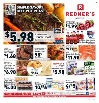 Redner's Markets (DE, MD, PA) Weekly Ad Flyer Specials April 27 to May 3, 2023