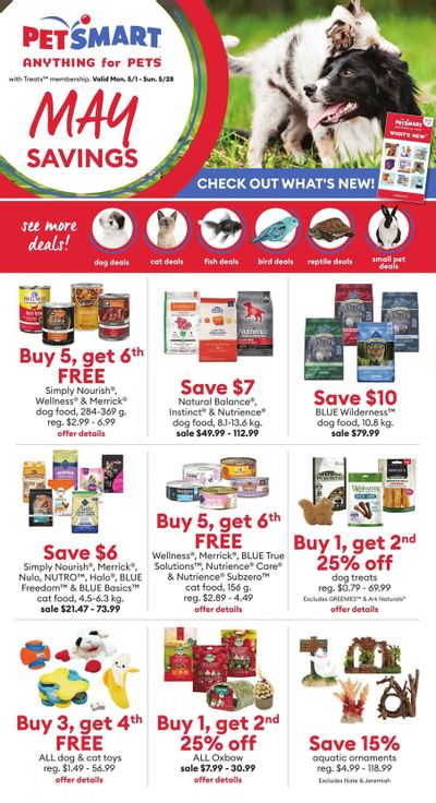 PetSmart May Deals Flyer May 1 to 28